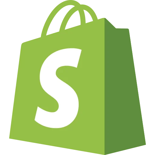 Shopify logo on a green shopping bag