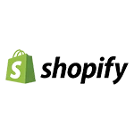 Shopify logo for e-commerce platform