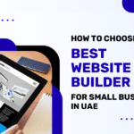 A modern tablet showcasing web design strategies for UAE small businesses.