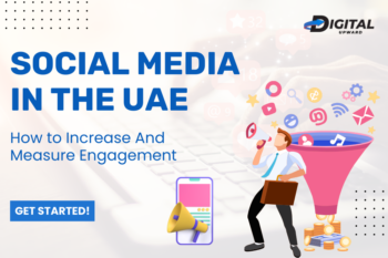 A man promoting social media engagement strategies in the UAE.
