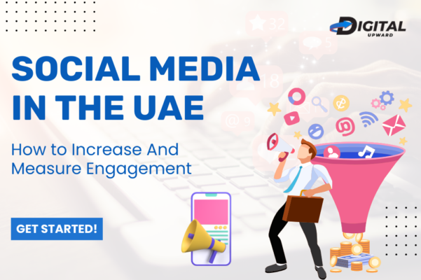 A man promoting social media engagement strategies in the UAE.