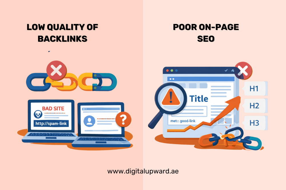 Low Quality of Backlinks