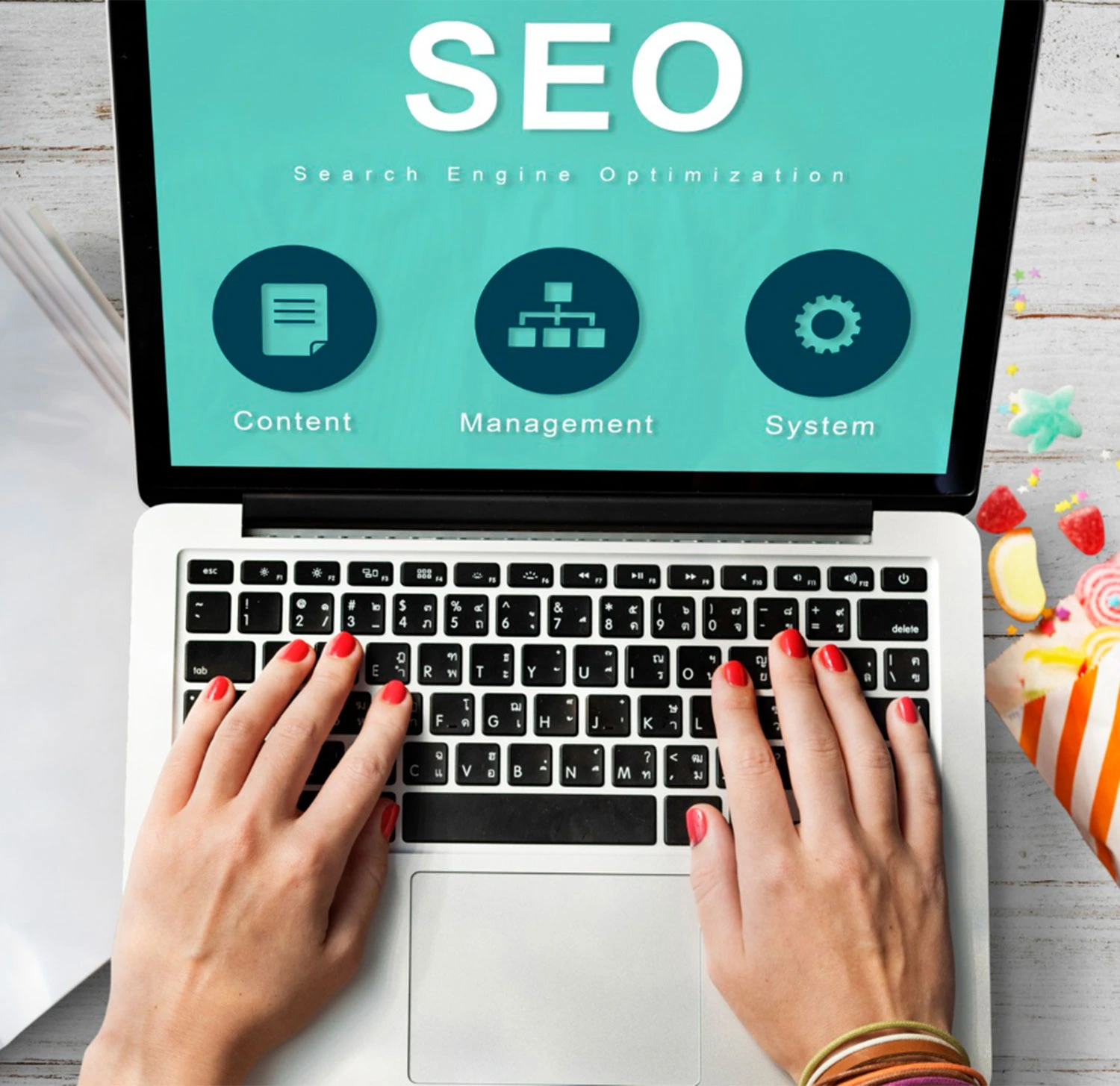Visual representation of SEO services in Delhi, highlighting techniques for enhancing website search rankings.